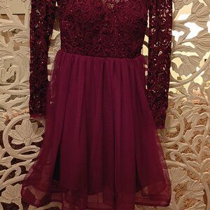 Pretty, Lace, Sequin and Chiffon Valentine's Dress